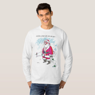 No Ho-Ho-Ho con hombres de texto camisa blanca de 