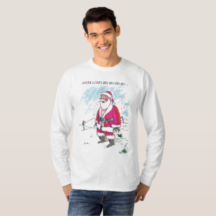 No Ho-Ho-Ho con hombres de texto camisa blanca de