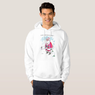 No Ho-Ho-Ho con hombres de texto sudadera encapuch