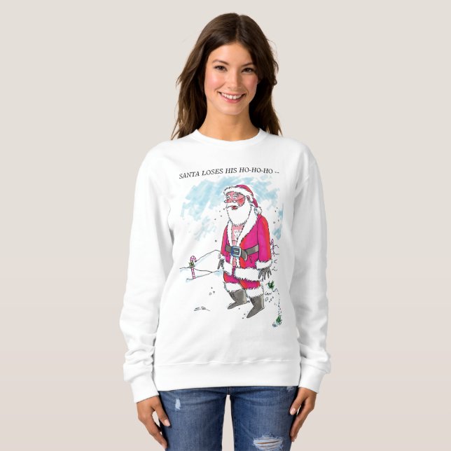 No Ho-Ho-Ho con sudadera blanca (Anverso completo)