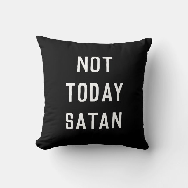 "NO HOY almohada de SATAN" (Anverso)