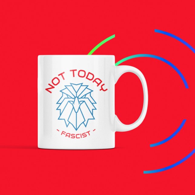 No hoy, fascista - audaz águila clásica taza (Subido por el creador)