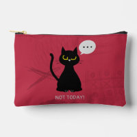 ¡NO HOY! Graciosa bolsa gruñón de gato negro