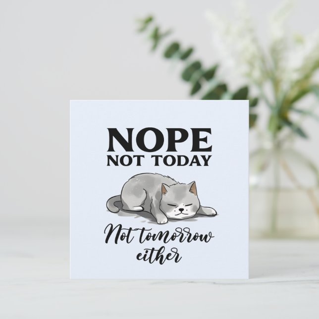 No Hoy, No Mañana - Gato Sleepe (Anverso de pie)