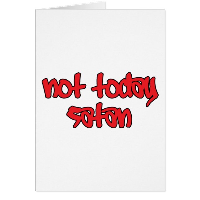 No hoy Satanás (Frente)