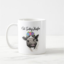 No hoy taza de café de la novilla