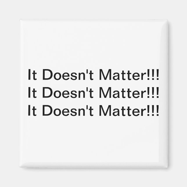 No importa el imán (Frente)