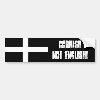 "No ingleses de Cornualles!" Pegatina para el