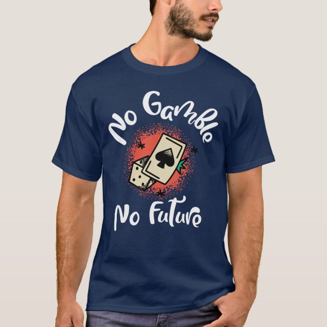 No juego ni camiseta de póquer futuro (Anverso)