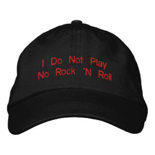 "No juego rock 'N Roll - gorra ajustable
