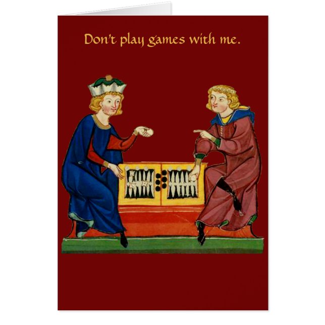 No juegue a los juegos conmigo (Frente)