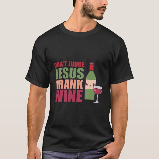 No Juzguen A Jesús Vestir Camisa De Vino (Anverso)