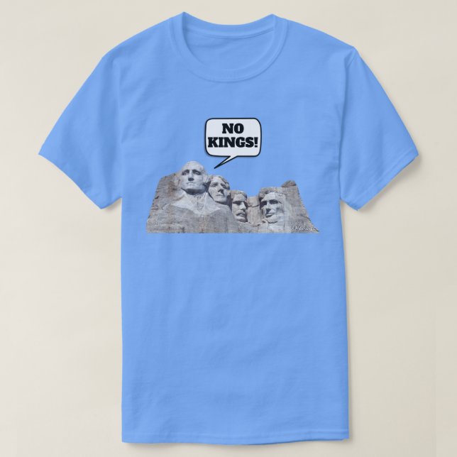 No Kings (Mt Rushmore) - Una camiseta de MisterP (Diseño del anverso)
