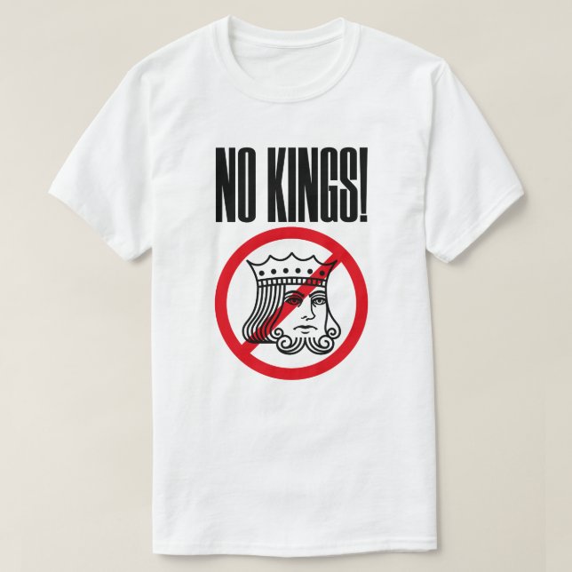 NO KINGS - Protesta Trump - Camiseta (Diseño del anverso)