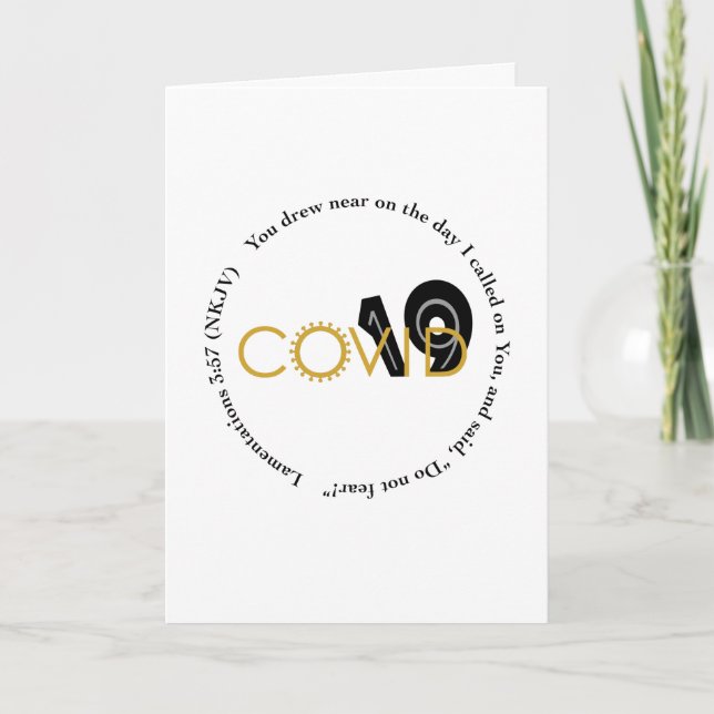 No le temas a la tarjeta COVID 19 (Anverso)