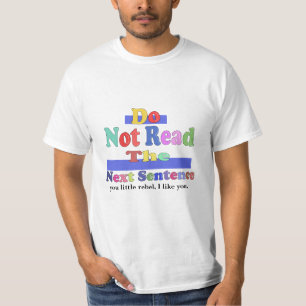No Lean La Próxima Frase De La Camisa Graciosa