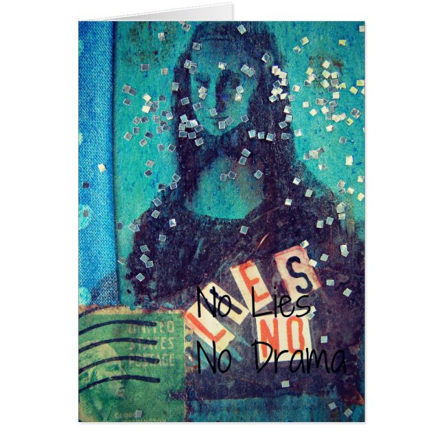 No Lies and No Drama Mixed Media (Frente)