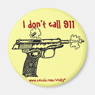 No llamo imán divertido de disparos al 911