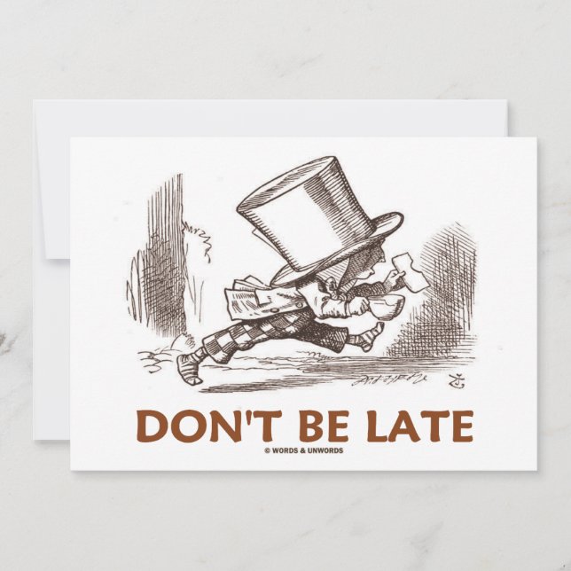 No llegues tarde (Carrera de odio loco) (Anverso)