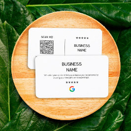 💬 No Logotipo Tarjetas simples de Google Review