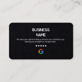 📲 No Logotipo Tarjetas simples de Google Review P