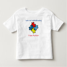 No Mala conducta Tengo Autismo Camiseta Sin Tagor 