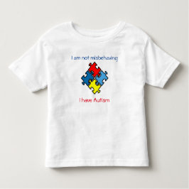 No Mala conducta Tengo Autismo Camiseta Sin Tagor 