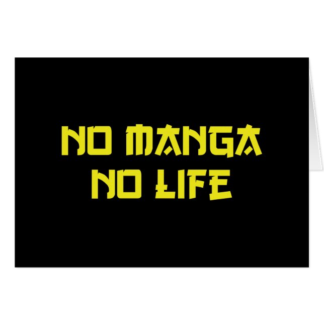 NO MANGA NO LIFE (Anverso (Horizontal))