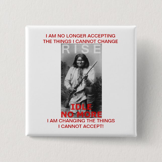 NO MÁS. Botón de protesta política (Anverso)