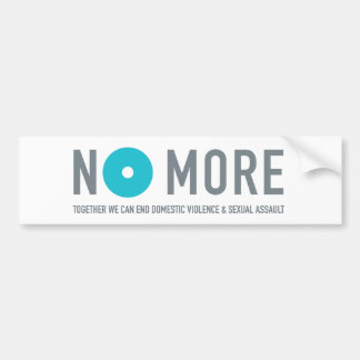 NO MÁS de pegatina para el parachoques