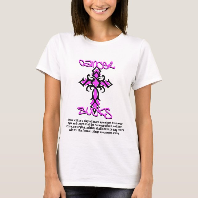No más de rasgones - el cáncer chupa la camiseta (Anverso)