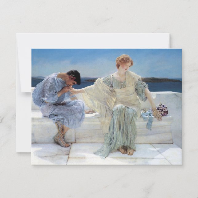 No más preguntas por Sir Lawrence Alma Tadema (Anverso)