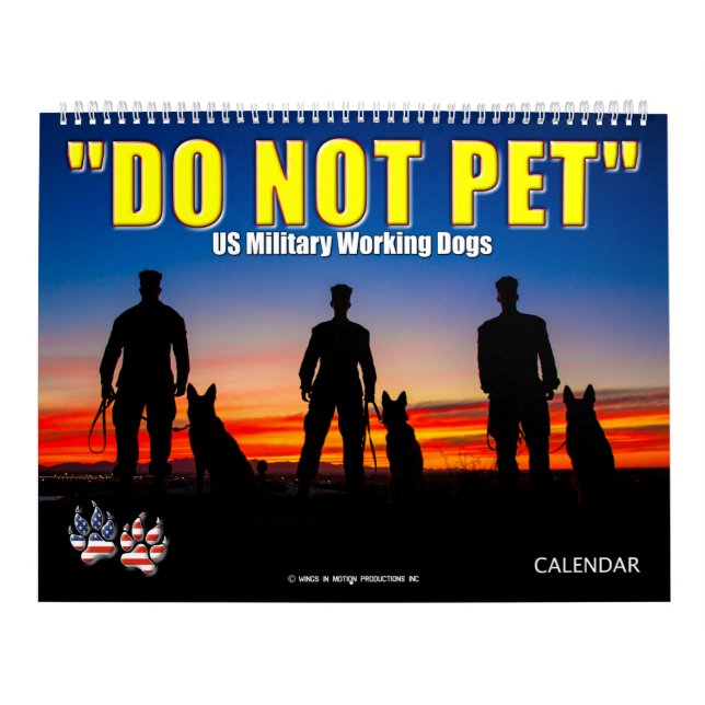 "NO MASCOTAS" - Calendario de perros que trabajan  (Tapa)