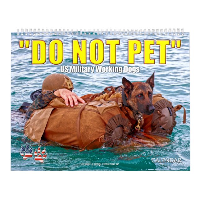 "NO MASCOTAS" - Calendario de perros que trabajan  (Tapa)