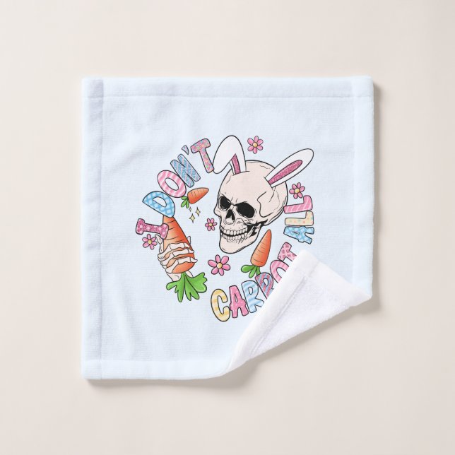 No me agota para nada - Conejo de cráneo y Pascua (Toallita)