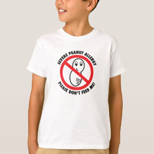 ¡No me alimente por favor! La camiseta del niño