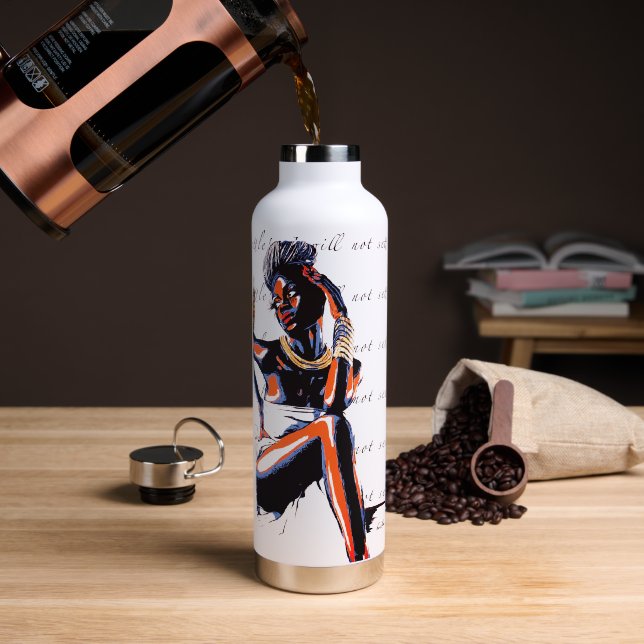 "¡No Me Arreglaré!" - Botella De Agua (Café)