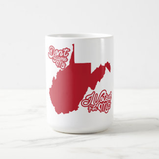No me culpe, yo votó por la taza de Mitt Romney WV