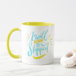 No Me Detendrán - Taza Amarilla Motivacional