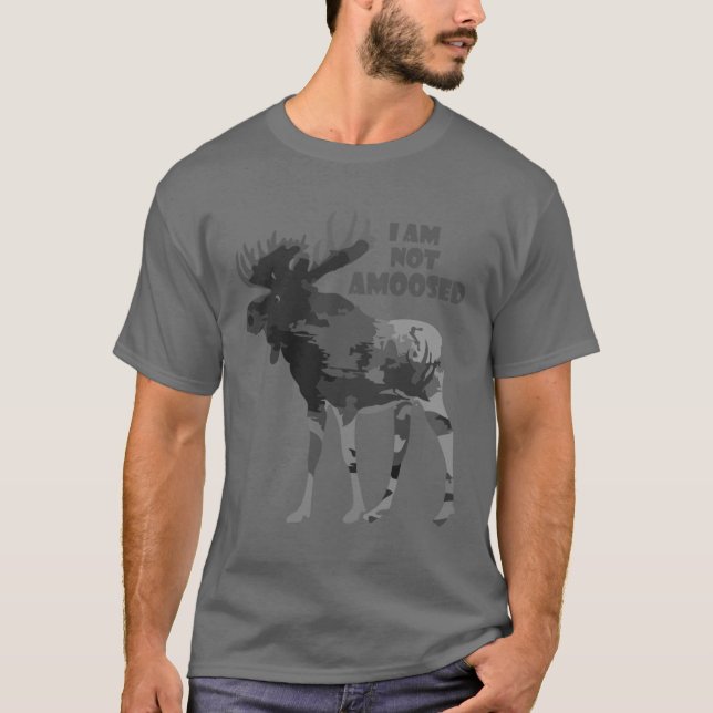 No me divierte la cita de Moose Camiseta (Anverso)