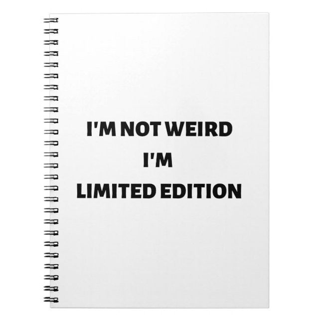 No me extraña que sea un cuaderno de edición limit (Frente)
