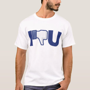 No me gusta Pulgar hacia abajo Camiseta divertida
