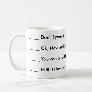 No me hable la taza de café