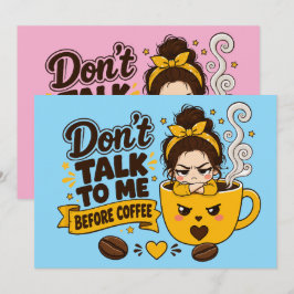No me hables antes del café Chica gruñona