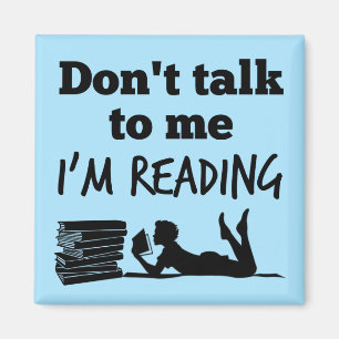 No me hables, estoy leyendo imán