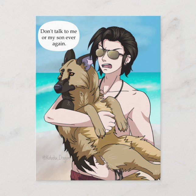 No me hables ni mi tarjeta de hijo (Anverso)