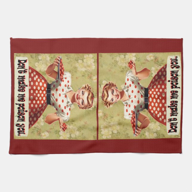 No me hagas envenenar tu toalla de cocina (Horizontal)