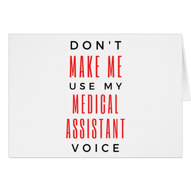 No me hagas usar mi voz de asistente médico 2 (Anverso (Horizontal))