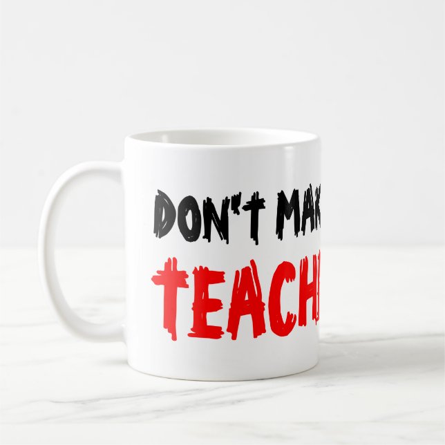 NO ME HAGAS USAR MI VOZ DE MAESTRO tazas de café (Izquierda)