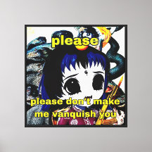 no me hagas vencerte milardio impresión en lienzo